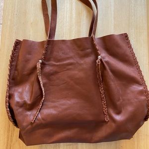 Cognac vegan leather purse from Nordstrom. NWOT.